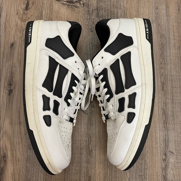 スニーカー AMIRI SS25 'Skel Top Low' sneakers (AWFOSR1082 WHITEBLACK) Amiri Sneakers Crystal Skel Top Low | Men's Shoes | Vitkac